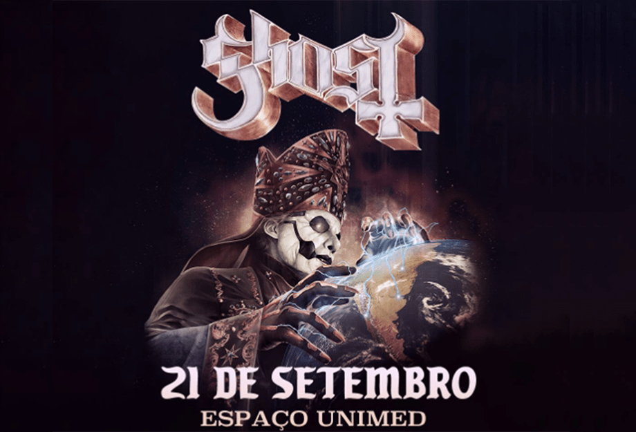 GHOST: Uma das mais importantes bandas de Hard Rock da atualidade chega ao Brasil com show monumental de sua turnê mundial&nbsp;“Re-Imperatour”