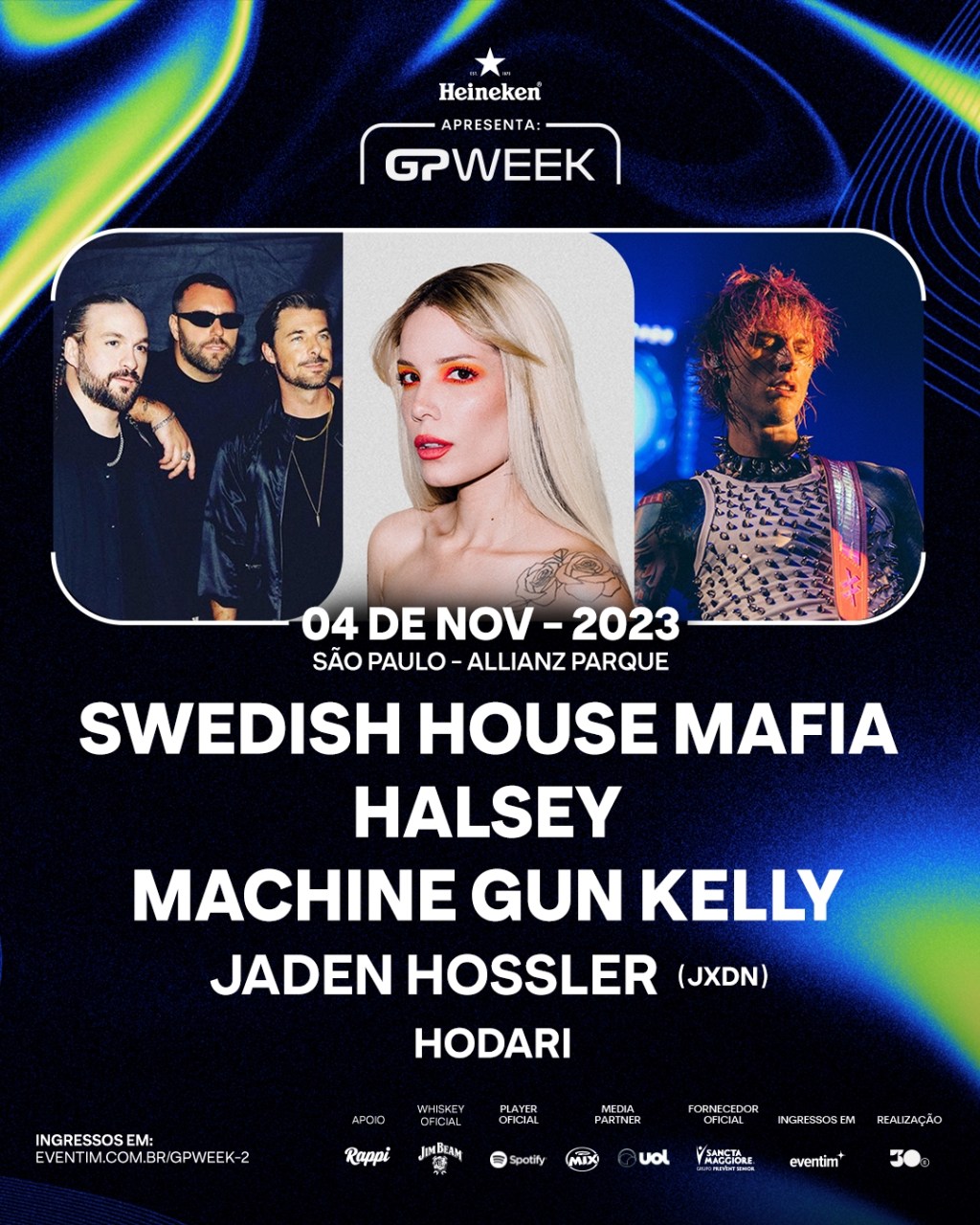 IZA, Tasha e Tracie e Hodari são mais três nomes confirmados para o festival GPWeek, nos dias 4 e 5 de novembro, no Allianz Parque, em São&nbsp;Paulo