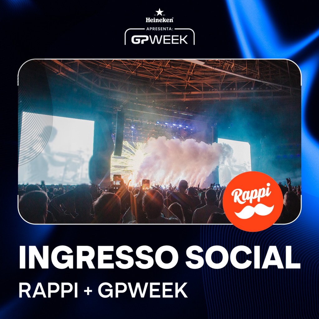 GPWeek e Rappi fazem parceria inédita e oferecem Ingresso Social para a edição 2023 do&nbsp;festival