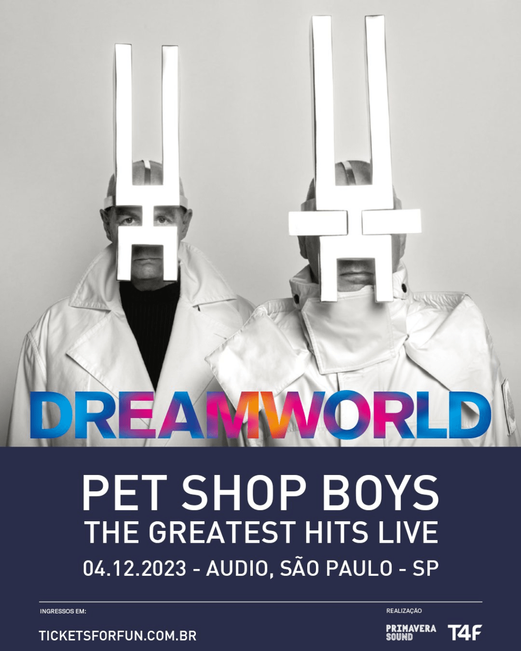 Pet Shop Boys DREAMWORLD The Greatest Hits Live: Primavera Sound São Paulo anuncia show extra depois do&nbsp;festival