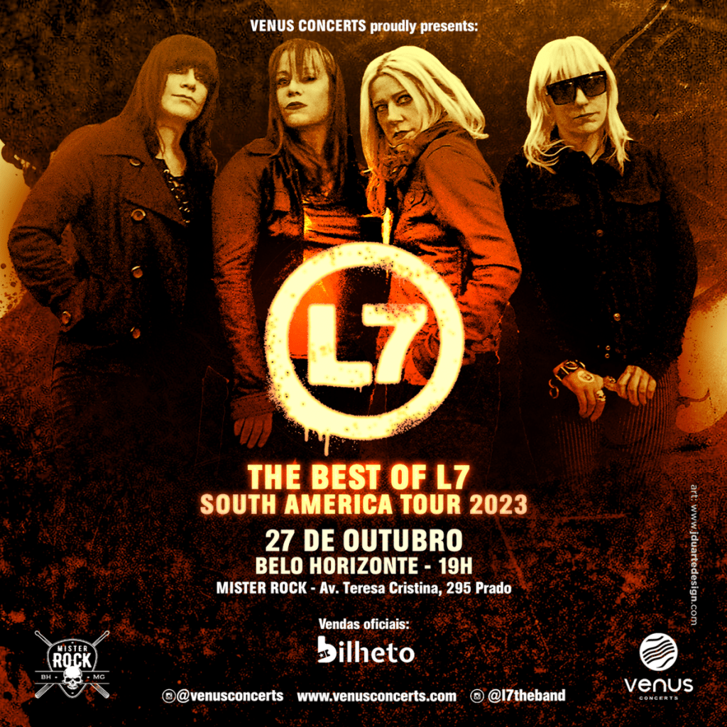 L7 confirma Belo Horizonte, dia 27 de outubro, na nova turnê só de clássicos no&nbsp;repertório