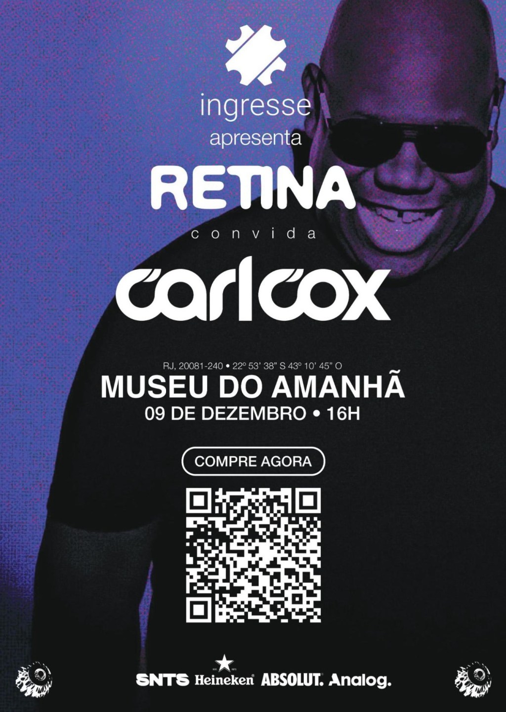 “Ingresse Apresenta” realiza sua primeira edição com um DJ set de Carl&nbsp;Cox