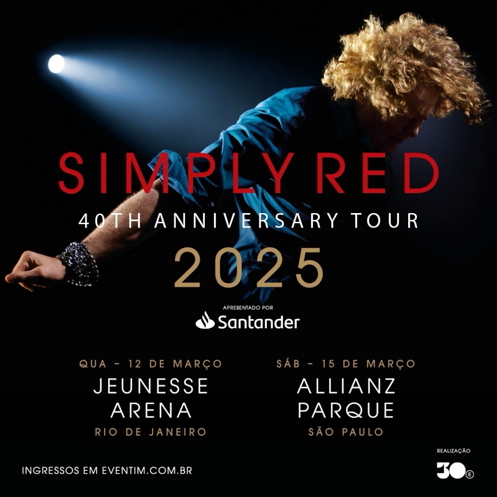 Simply Red faz 40 anos e 30e traz turnê comemorativa para o&nbsp;Brasil