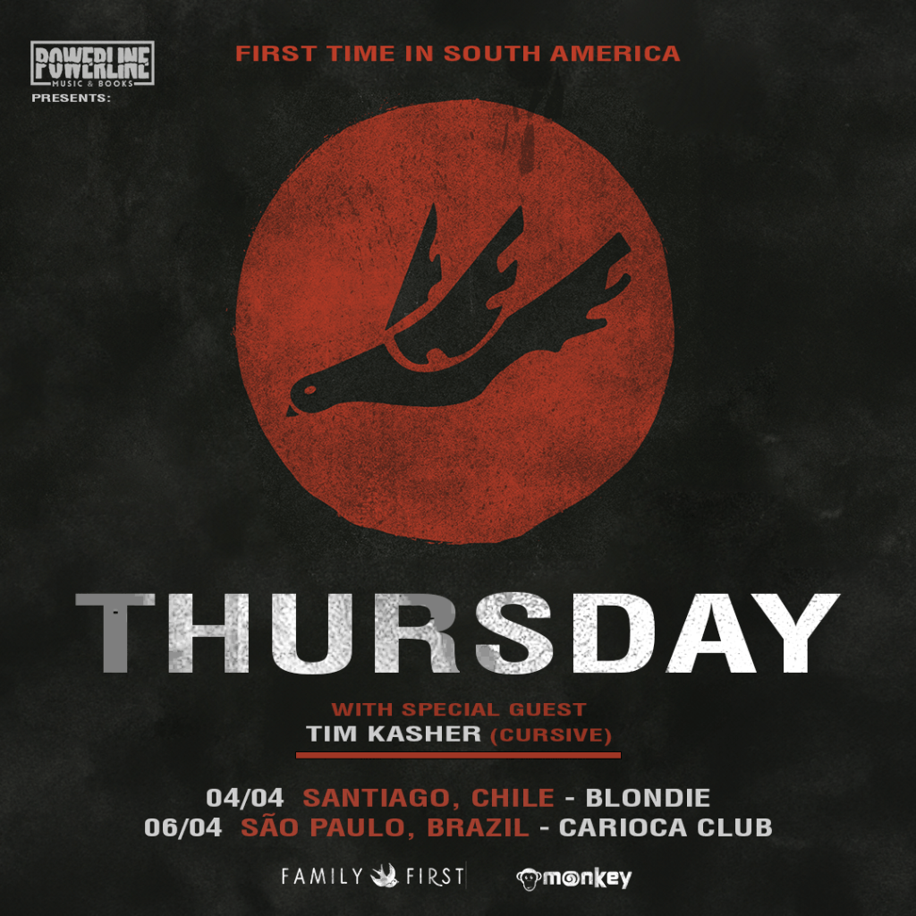 Thursday, ícone do emo, toca pela primeira vez no&nbsp;Brasil