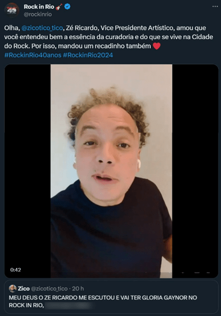 Em ação inusitada, Rock in Rio realiza sonho de jovem presenteando com par de ingressos para o Dia&nbsp;Delas