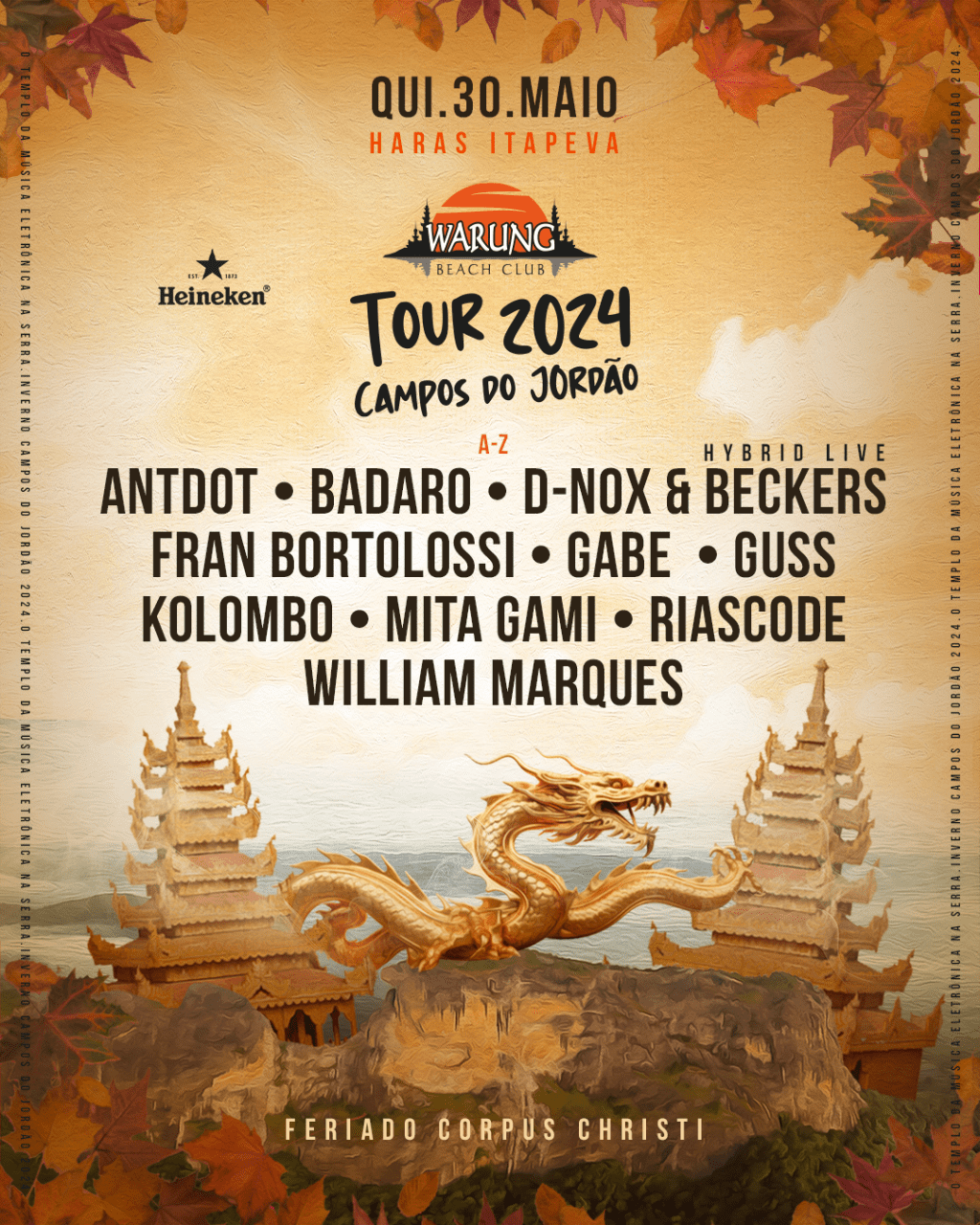 Com 10 nomes nacionais e internacionais, Warung Tour Campos do Jordão 2024 revela lineup&nbsp;completo!