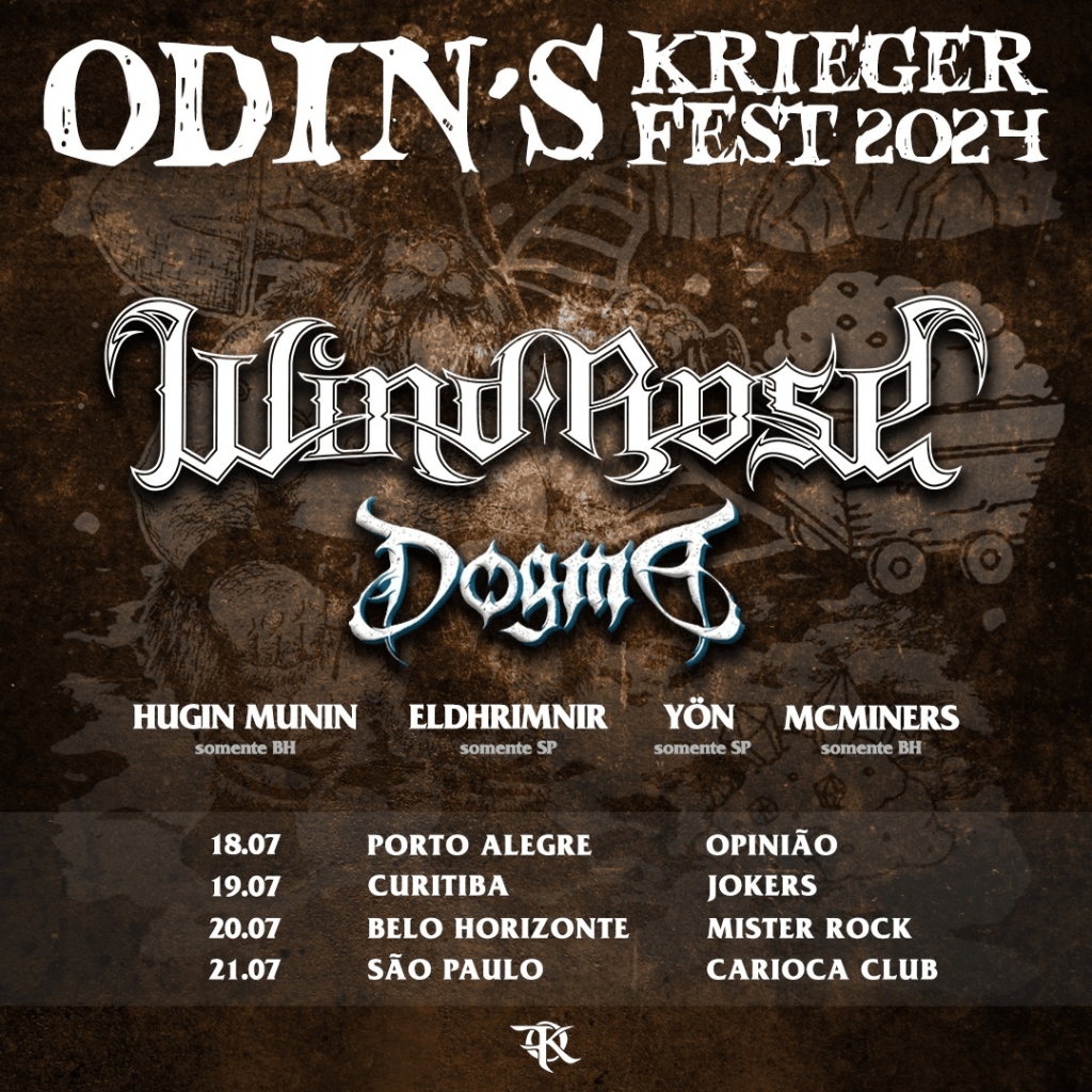 Wind Rose e Dogma são atrações internacionais do Odin’s Krieger Fest&nbsp;2024