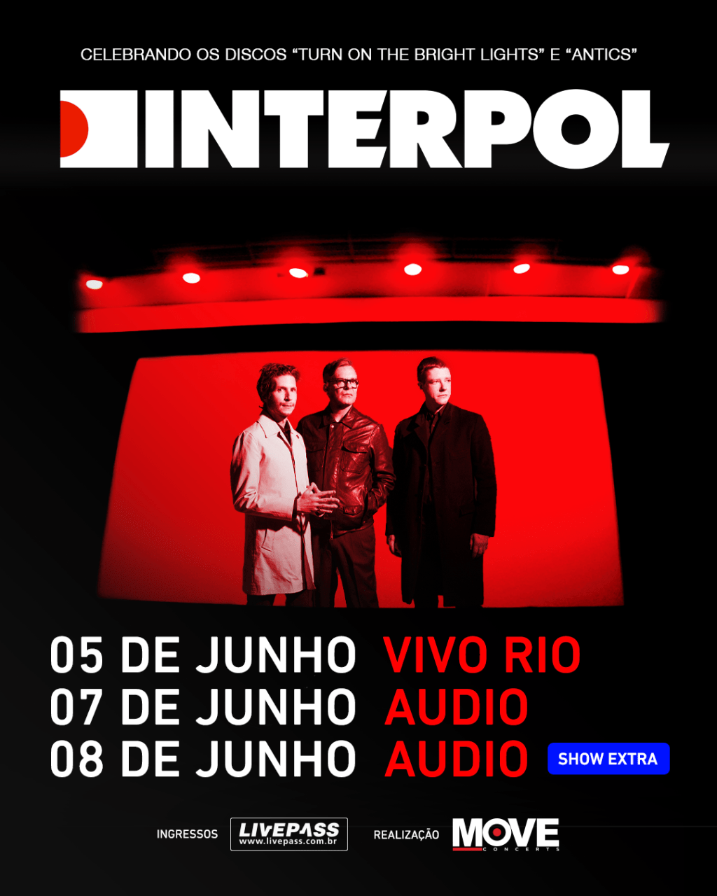 Interpol esgota ingressos em São&nbsp;Paulo