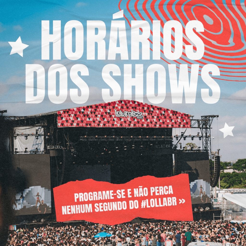 Lollapalooza Brasil 2024 anuncia grade completa de horários e a volta de seu aplicativo&nbsp;oficial