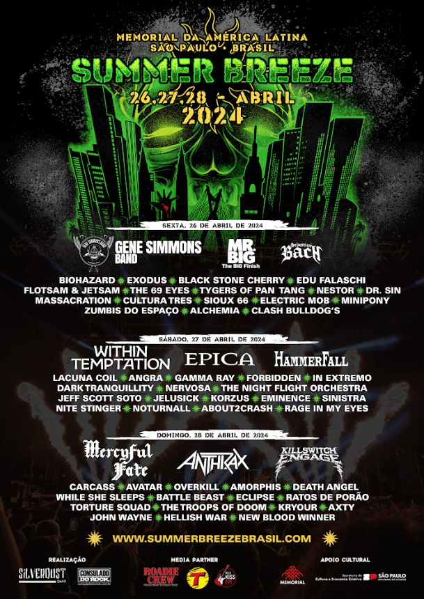 Falta apenas um mês para a chegada da 2ª edição do festival Summer Breeze Open Air&nbsp;Brasil