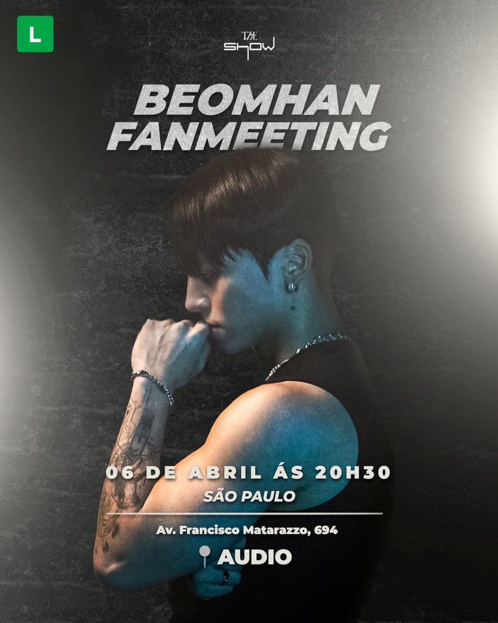 Beomhan é o próximo artista asiático a desembarcar no Brasil em abril deste&nbsp;ano