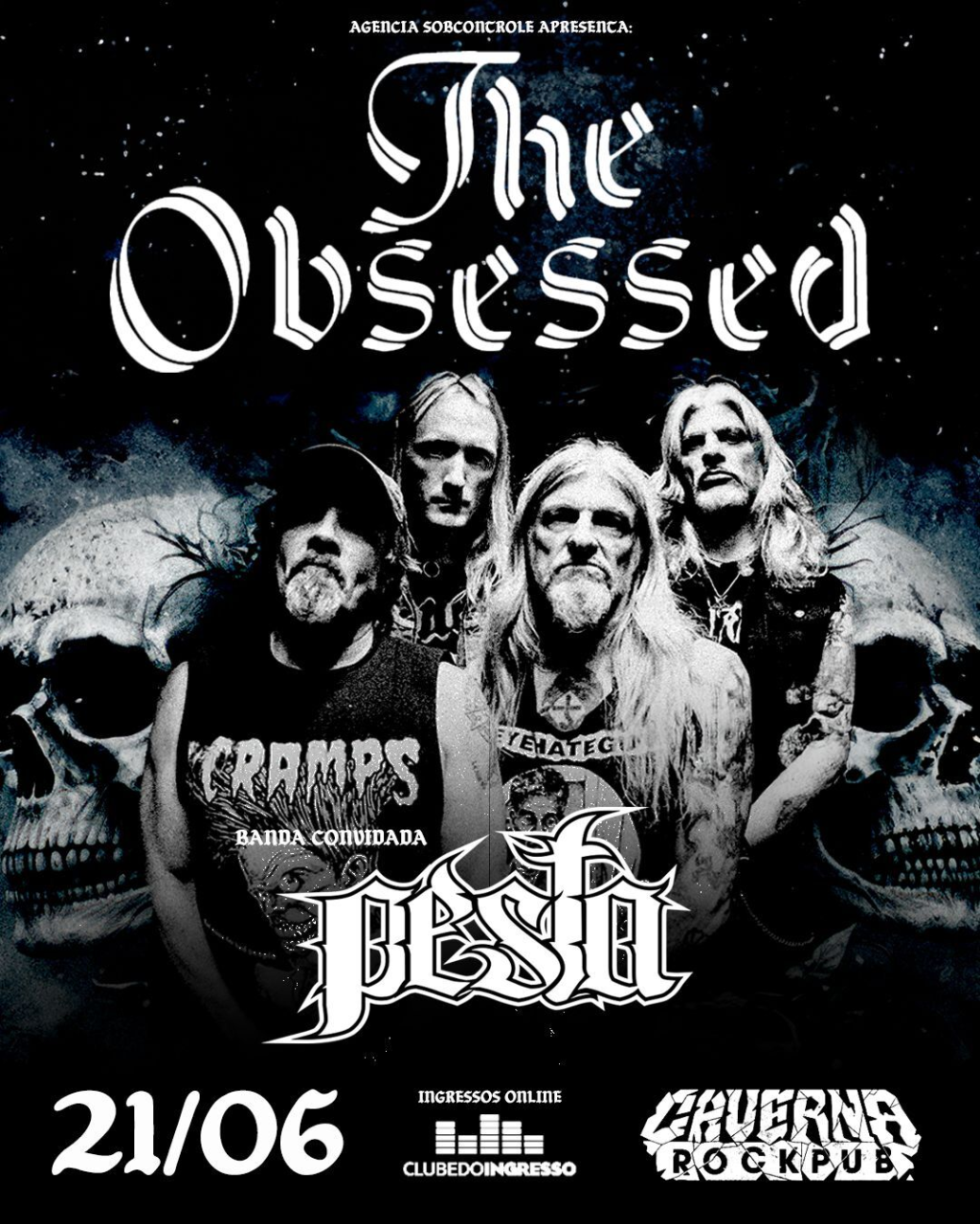 The Obsessed confirma show em Belo Horizonte, segundo show da inédita turnê pelo Brasil