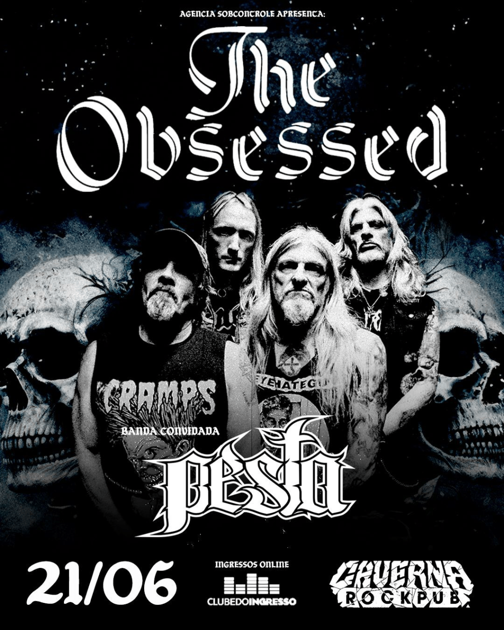 The Obsessed confirma show em Belo Horizonte, segundo show da inédita turnê pelo&nbsp;Brasil