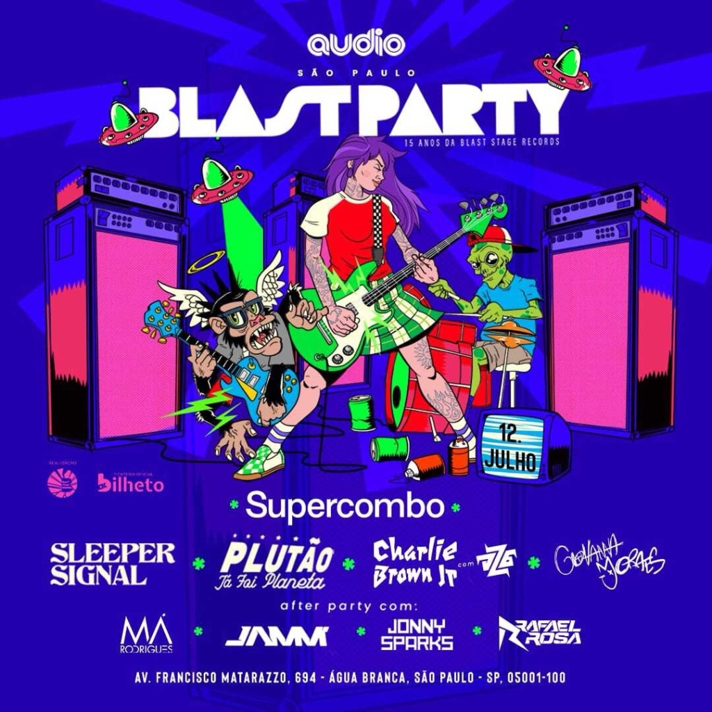 Blast Party em São Paulo, dia 12/07, anuncia a sensação Giovanna Moraes e mais atrações