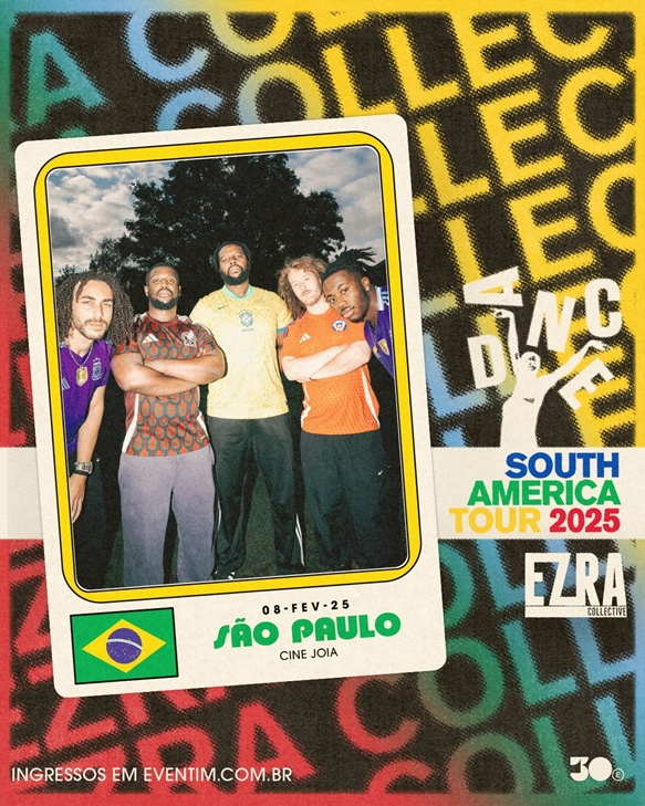 Ezra Collective desembarca no Brasil pela primeira vez para apresentação única em São&nbsp;Paulo