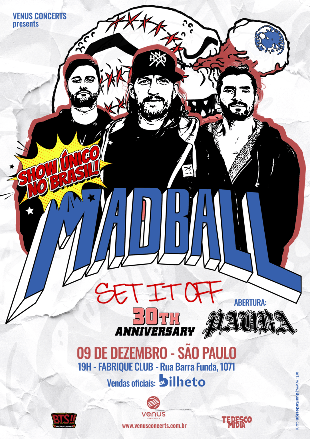 Em nova data, Madball em São Paulo terá Paura como banda&nbsp;convidada
