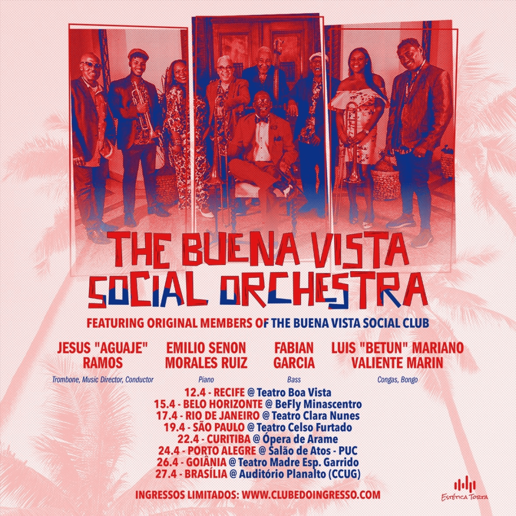 Buena Vista Social Orchestra, com músicos originais do icônico grupo cubano, vem ao Brasil em&nbsp;2025