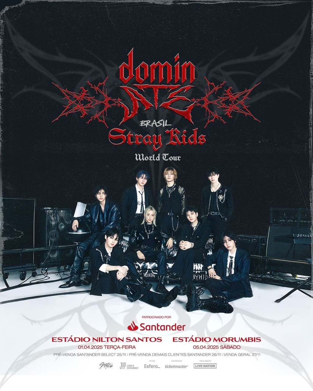 Stray Kids anuncia 20 novas datas em estádios por novos territórios na monumental turnê mundial <dominATE>