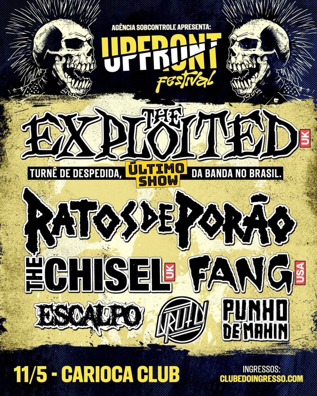 The Exploited anuncia show de despedida dos palcos em São&nbsp;Paulo