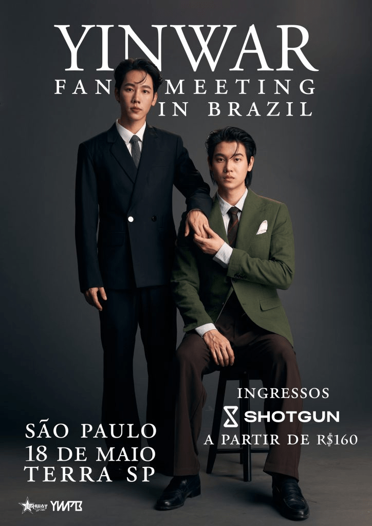 Yin War no Brasil: astros da série tailandesa Jack & Joker farão evento em São&nbsp;Paulo