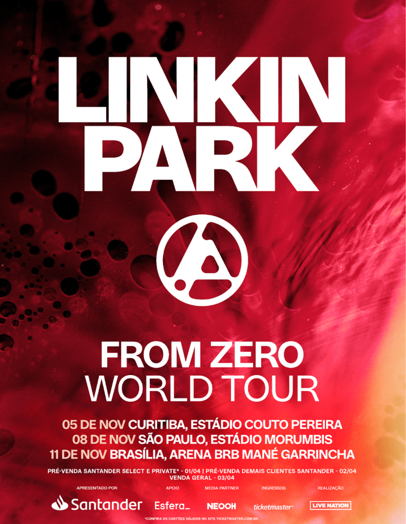Linkin Park traz ” From Zero World Tour” para o&nbsp;Brasil