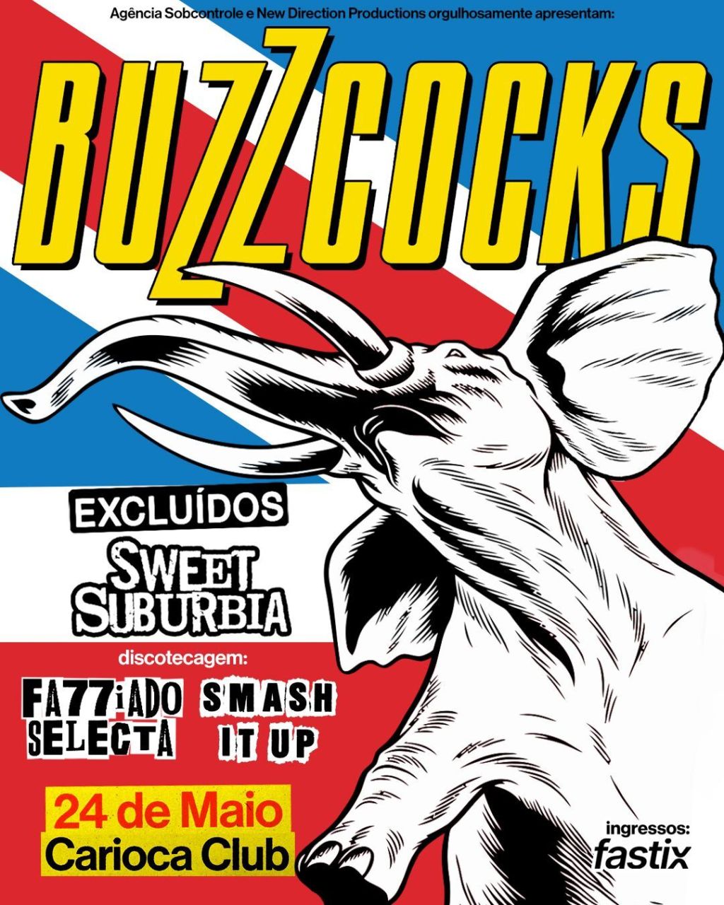 Buzzcocks em São Paulo terá abertura do Sweet Suburbia e&nbsp;Excluídos