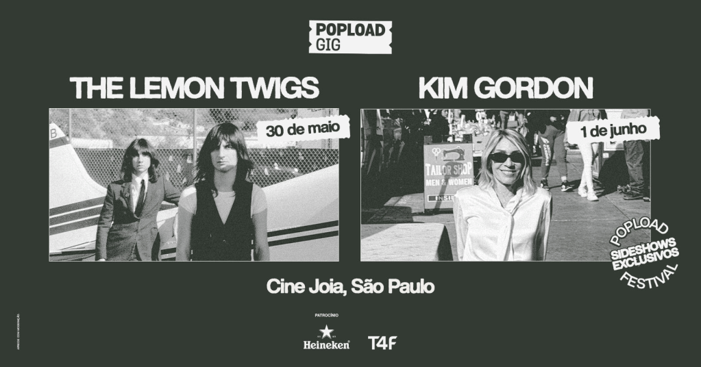 Popload Gig anuncia Kim Gordon e The Lemon Twigs para shows no Cine&nbsp;Joia