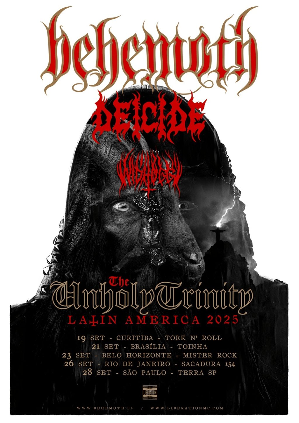 Behemoth traz a The Unholy Trinity Tour ao Brasil em&nbsp;setembro