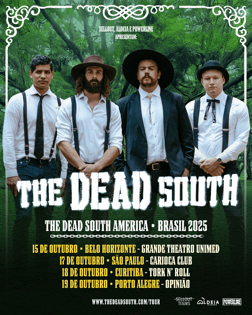 The Dead South, folk/bluegrass do Canadá, realiza inédita turnê pelo&nbsp;Brasil
