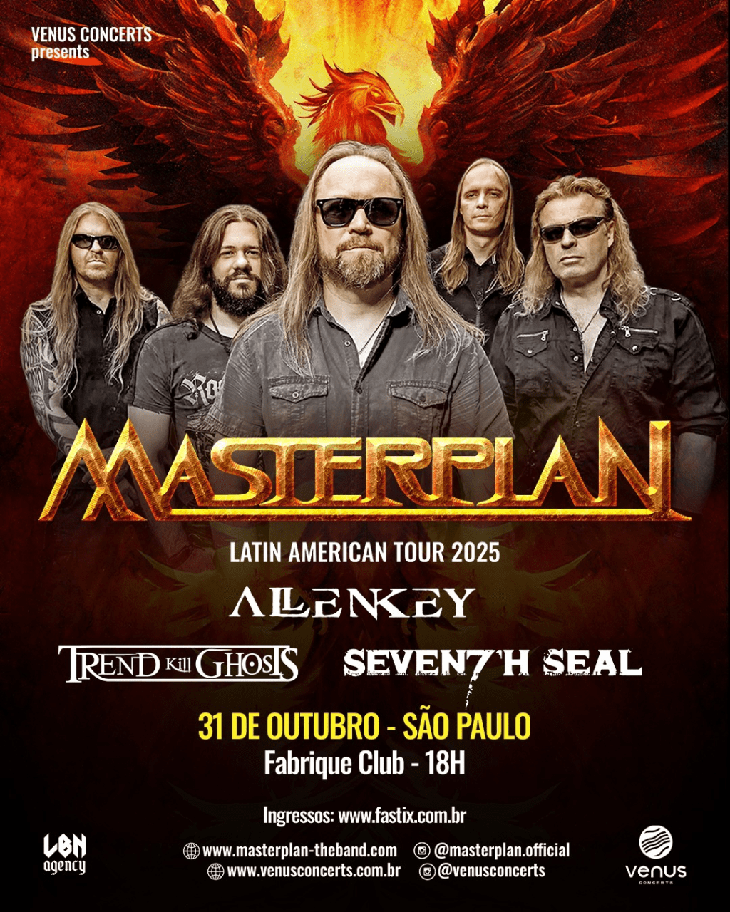 Masterplan traz a São Paulo, em outubro, show de hits de toda a&nbsp;carreira