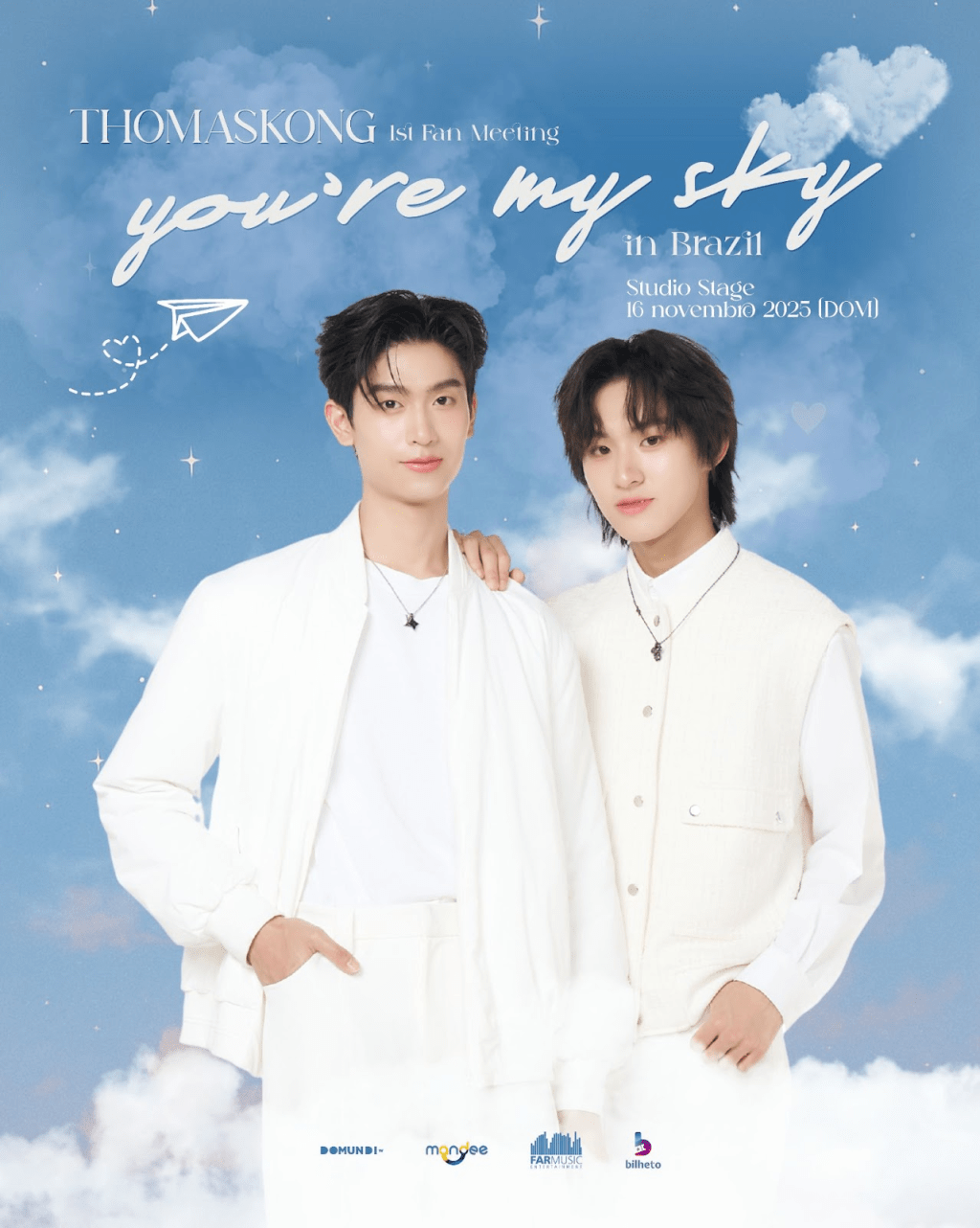 THOMASKONG 1st Fan Meeting – “You’re My Sky” chega a São Paulo em&nbsp;novembro!