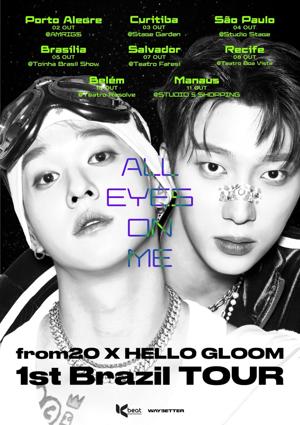 HELLO GLOOM e from20 anunciam turnê pelo Brasil: “ALL EYES ON&nbsp;ME”
