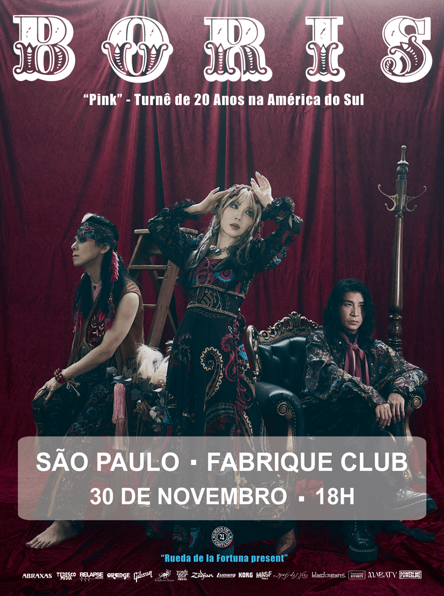 Boris vem ao Brasil pela 1ª vez com turnê de 20 anos do icônico álbum&nbsp;Pink