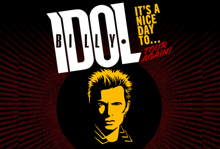 Billy Idol anuncia shows no Brasil de sua nova turnê mundial: IT’S A NICE DAY TO…TOUR&nbsp;AGAIN!