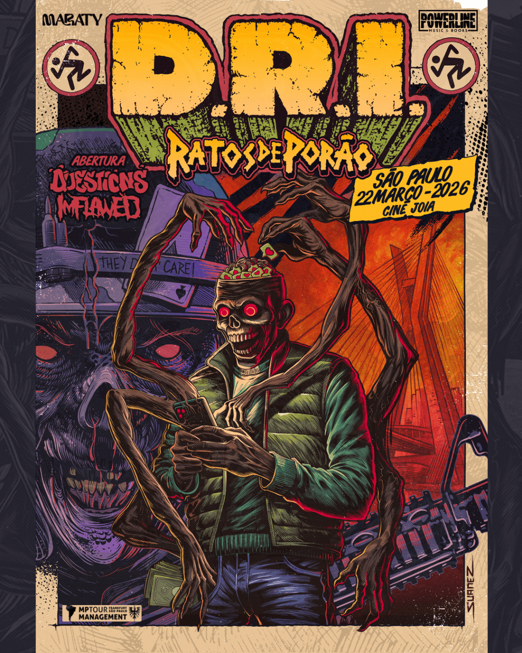 D.R.I. e Ratos de Porão, ícones do crossover, juntos no Brasil em março de&nbsp;2026