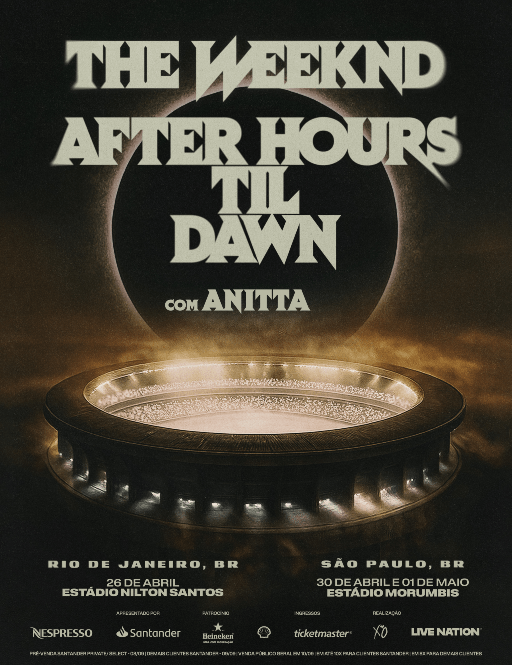 The Weeknd anúncia shows no Brasil da AFTER HOURS TIL&nbsp;DAWN