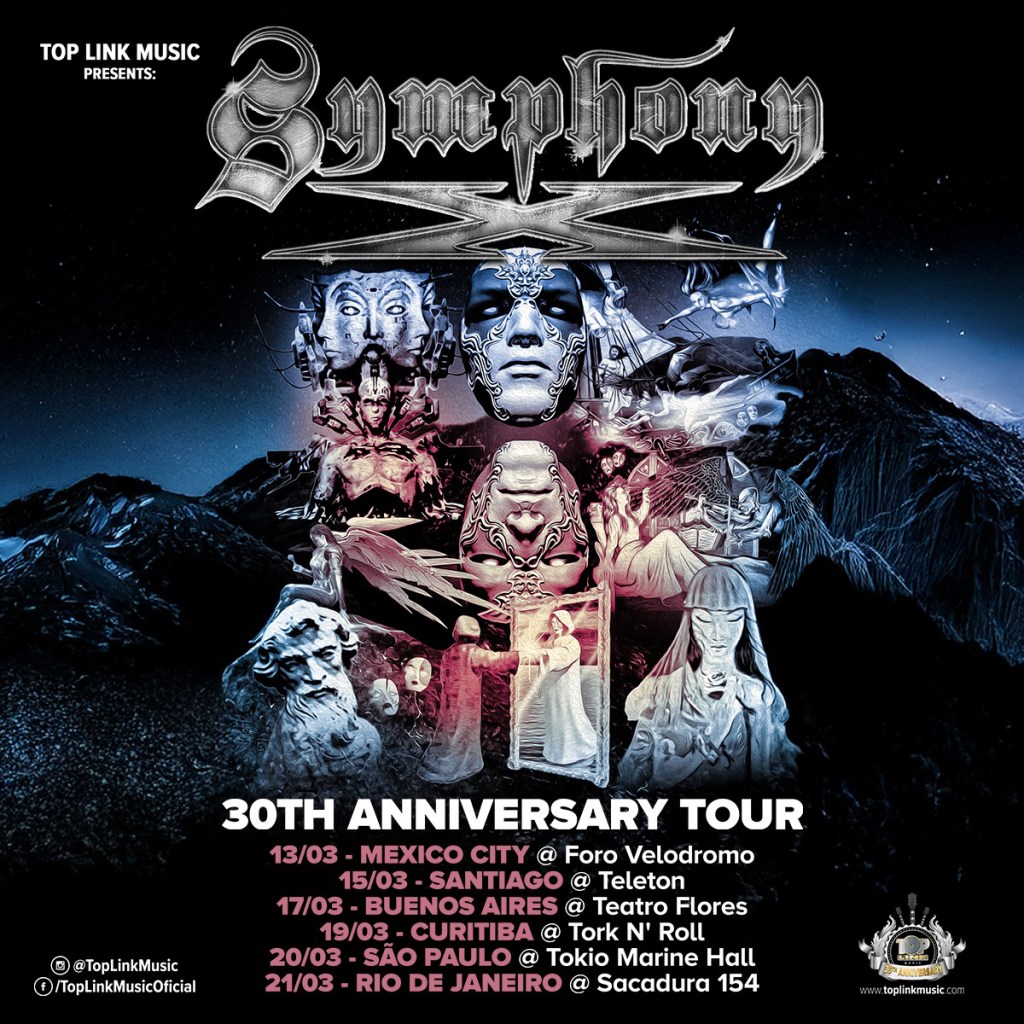 Symphony X celebra 30 anos em turnê pela América Latina e Brasil em março de&nbsp;2026