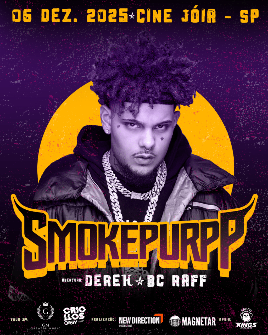 Smokepurpp, estrela da cena mundial do trap, pela 1ª vez no Brasil em&nbsp;dezembro