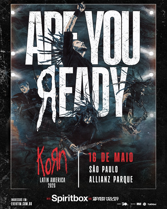 Korn anuncia show épico e único no Brasil como parte da turnê pela América&nbsp;Latina