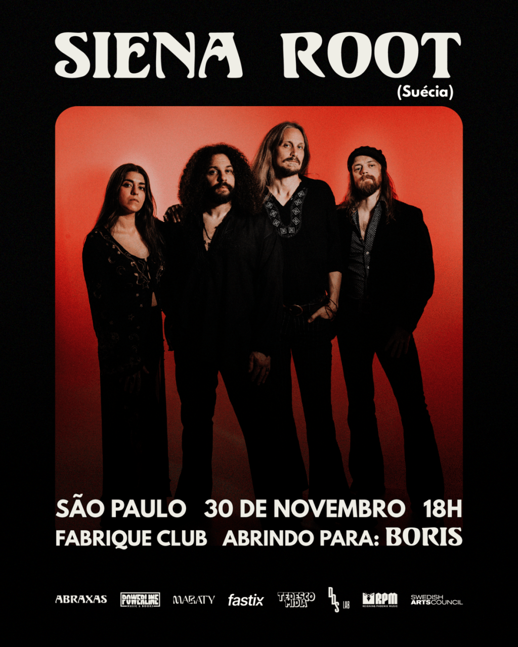 Siena Root, pioneira do rock vintage, é a banda convidada no show do Boris em São&nbsp;Paulo
