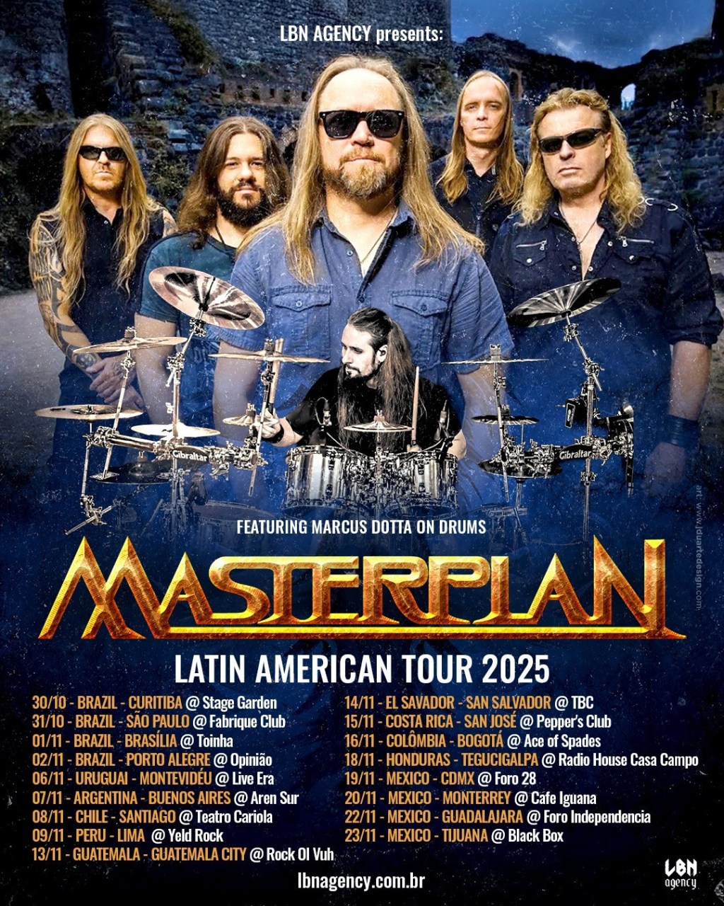 Marcus Dotta será o baterista do Masterplan na nova turnê latino-americana