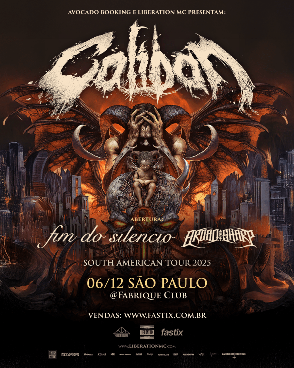Caliban em São Paulo: Fim do Silêncio e Broad and Sharp são as bandas&nbsp;convidas