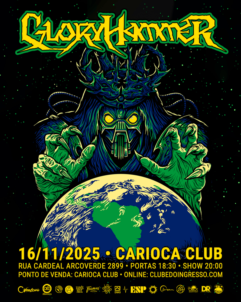 Gloryhammer traz seu power metal épico a São Paulo no dia 16 de&nbsp;novembro