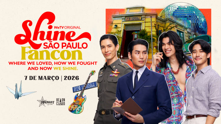 Atores tailandeses Mile, Apo, Son e Euro virão ao Brasil em março de 2026 com turnê da série&nbsp;Shine