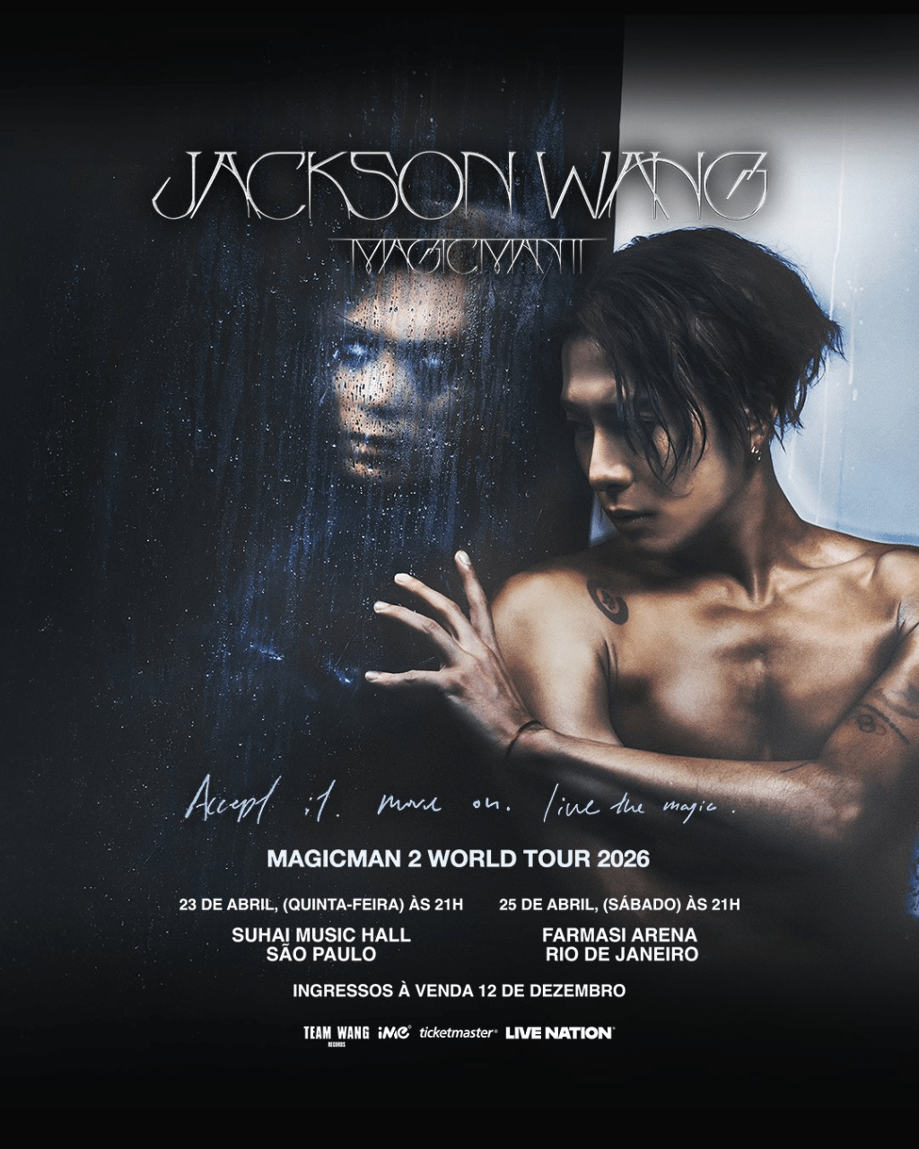 Jackson Wang anuncia a turnê mundial MAGICMAN 2 2026-2027 com datas na América do Norte e América&nbsp;Latina
