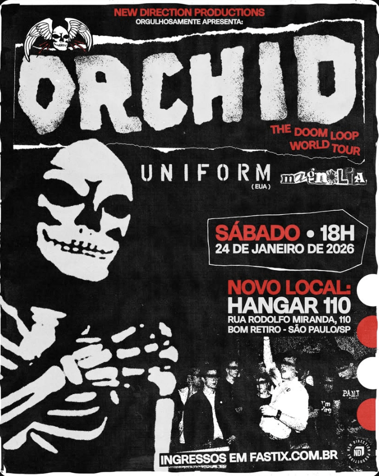 Orchid, pioneiro do screamo, e Uniform, noise rock de Nova Iorque, juntos no Hangar&nbsp;110