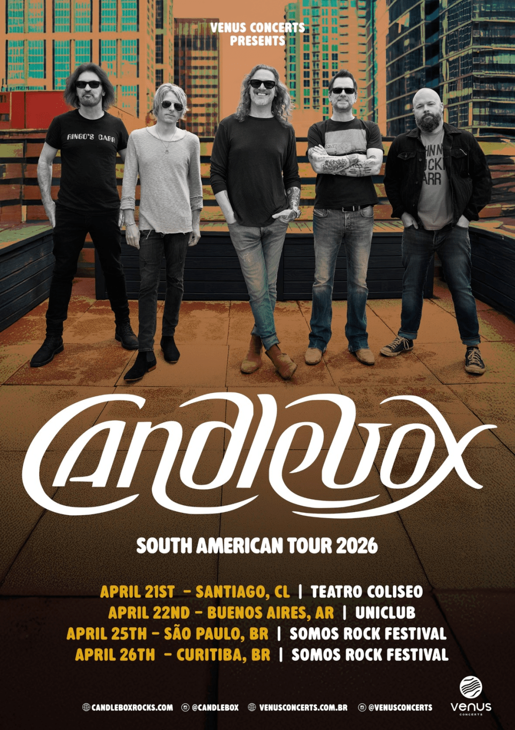 Candlebox anuncia todas as datas da turnê pela América do Sul em abril