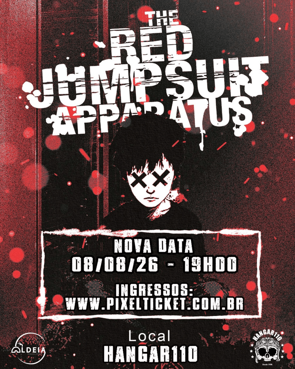 The Red Jumpsuit Apparatus em São Paulo tem nova data: 8 de&nbsp;agosto
