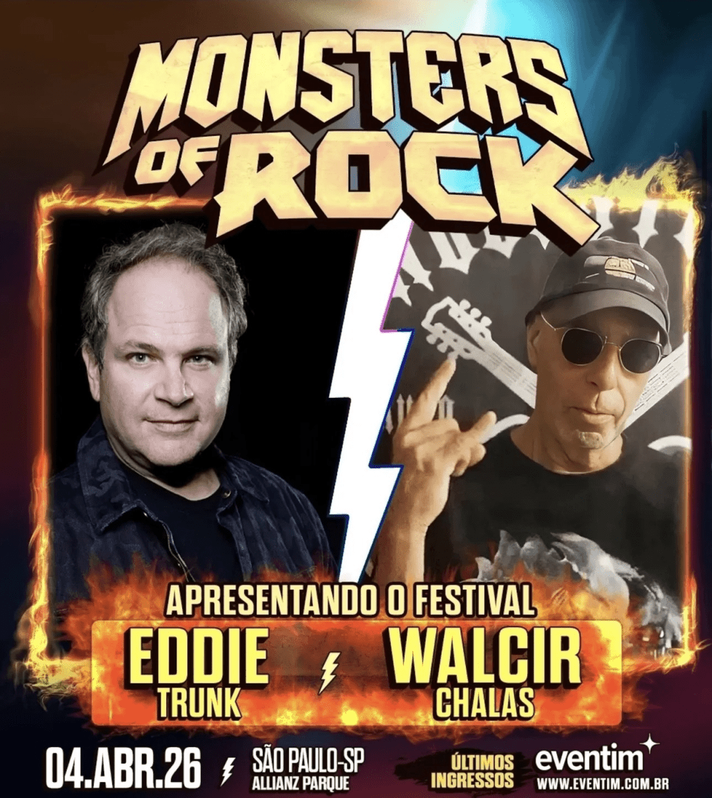 Eddie Trunk e Walcir Chalas serão hosts da nona edição do Monsters of Rock, em São&nbsp;Paulo