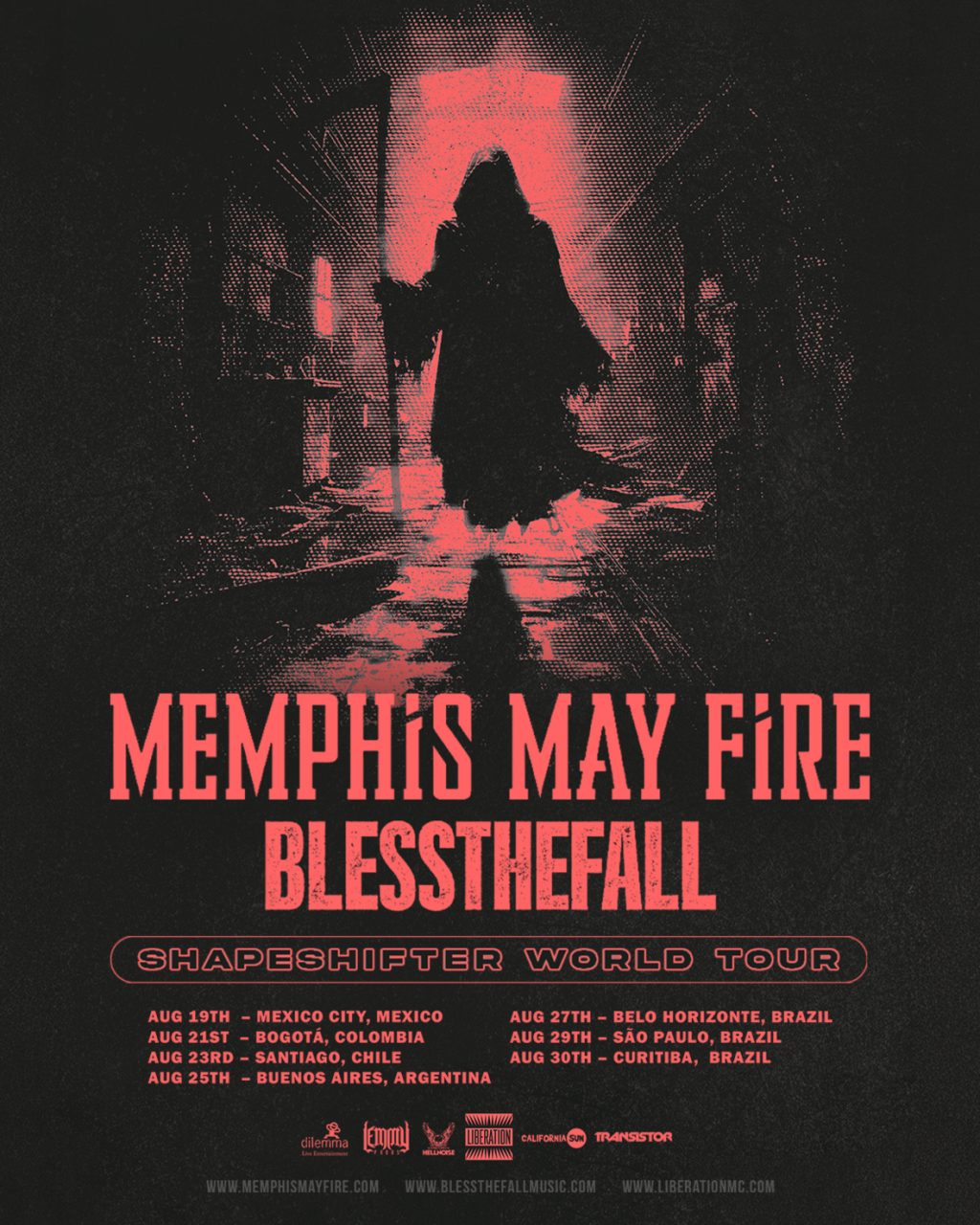 Memphis May Fire e Blessthefall anunciam turnê conjunta no Brasil em&nbsp;agosto